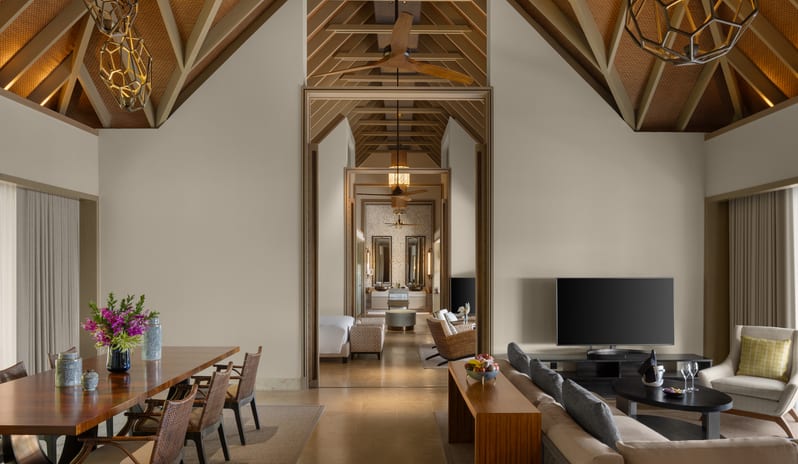 7. Two-Bedroom Beach Villa_Living and Dining Area